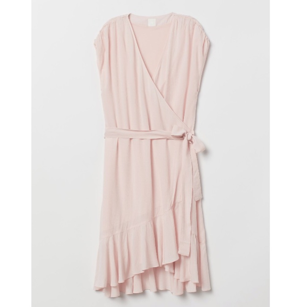 Beautiful blush pink flounced dress